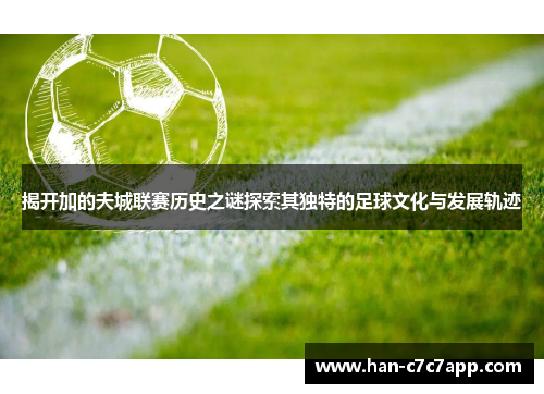 揭开加的夫城联赛历史之谜探索其独特的足球文化与发展轨迹